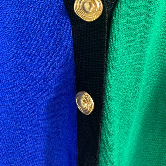 Vintage 80’s Ami Knits Primary Color Cardigan - Picture 3 of 6